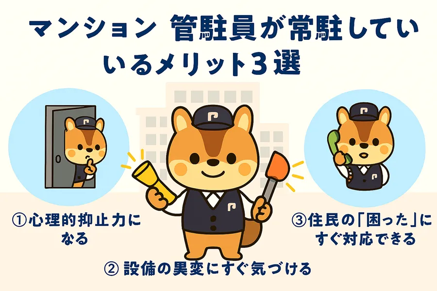 管理員のメリット3選のイラスト