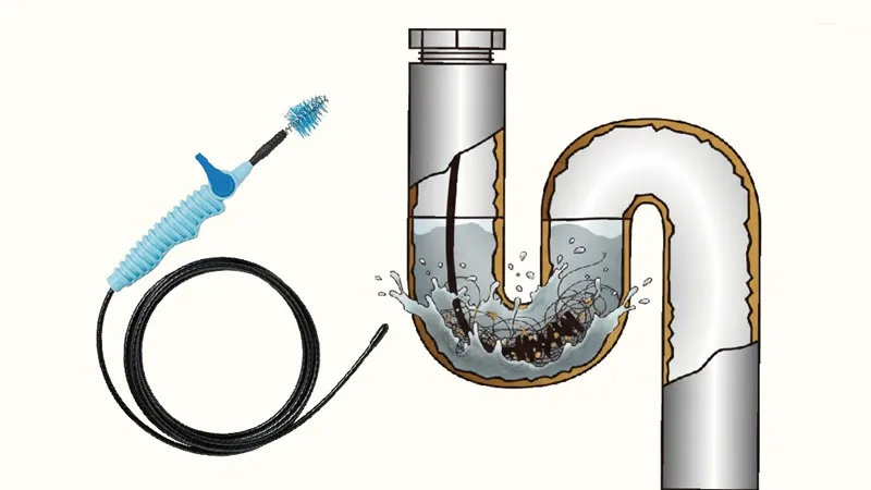 トーラーで排水管を洗浄するイメージ画像