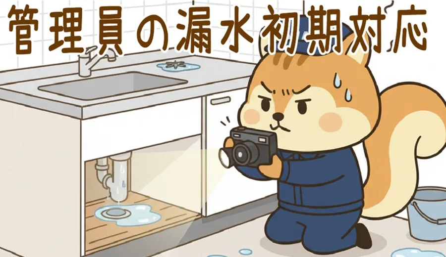 管理委員の漏水初期対応