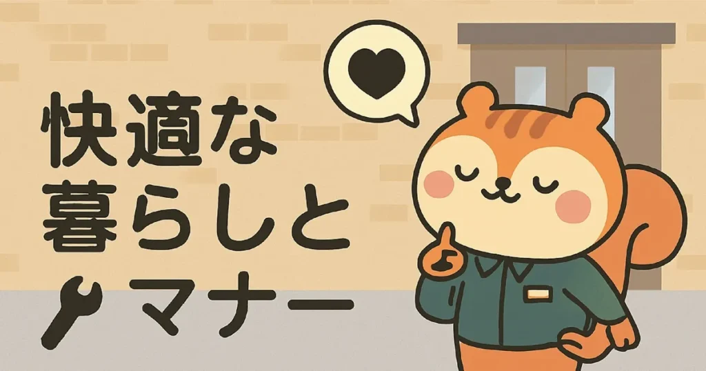 快適な暮らしとマナー