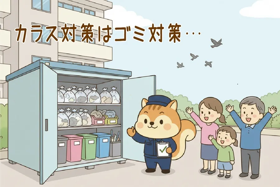 カラス対策はゴミ対策