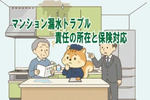 漏水トラブルの保険対応と責任の所在