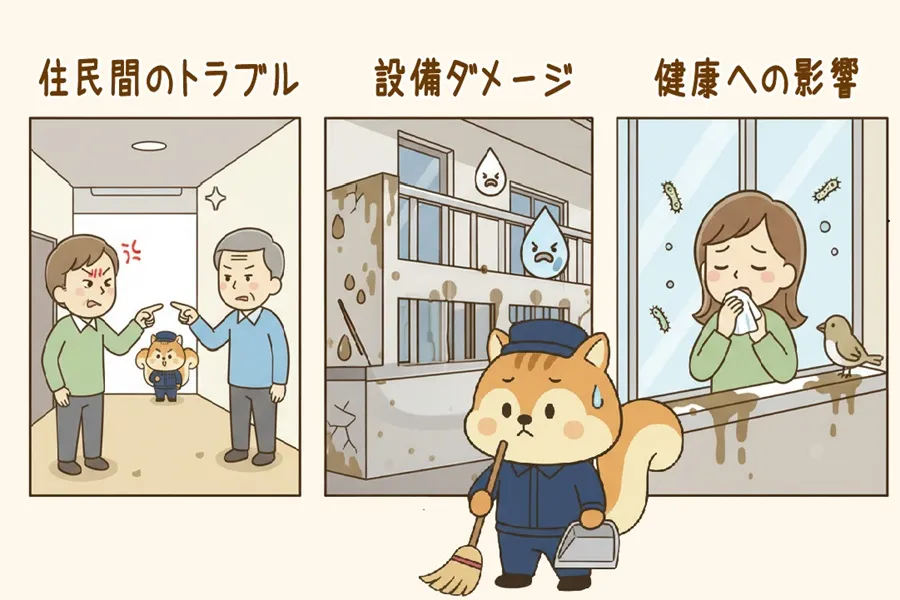 トリのフンの3大リスク