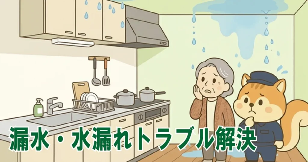 漏水トラブルまとめて解決