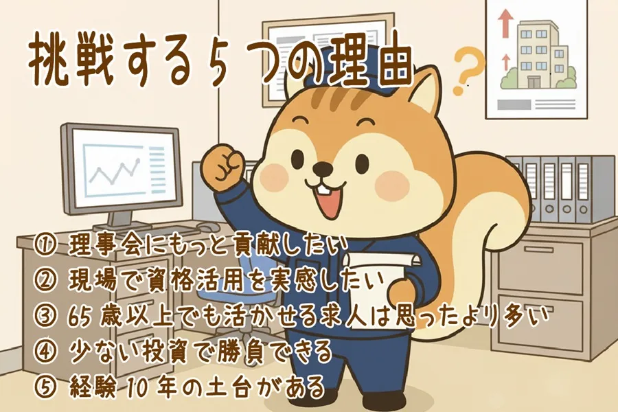 りす丸が管理業務主任者試験に挑戦する理由
