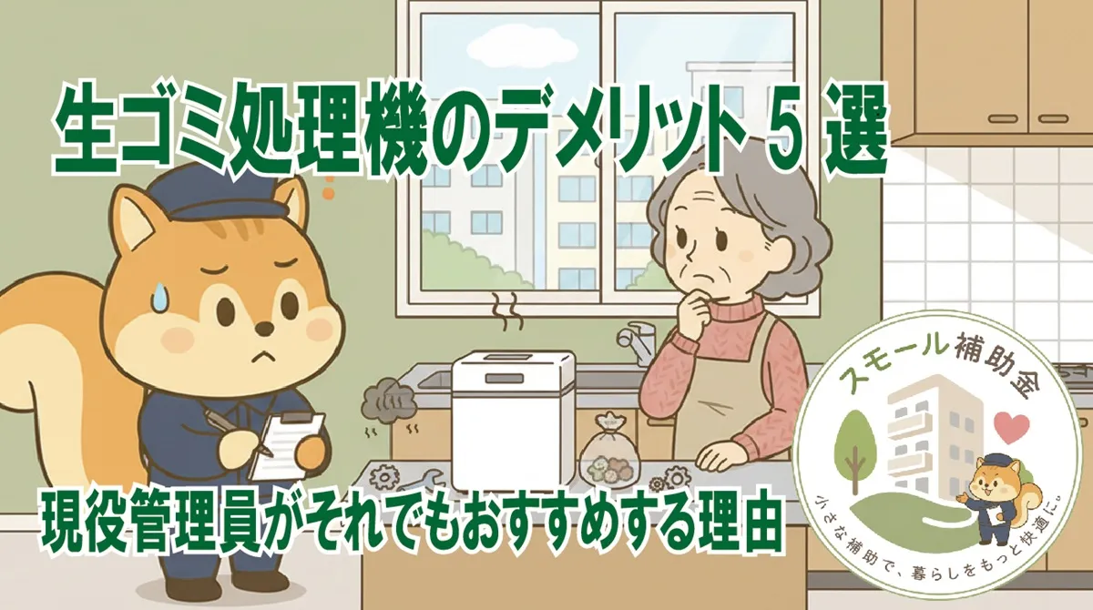 生ゴミ処理機のデメリット5選|現役管理員がそれでもおすすめする理由