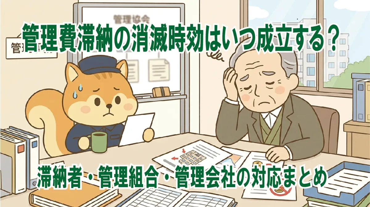 管理費滞納の消滅時効はいつ成立する?滞納者・管理組合・管理会社の対応まとめ