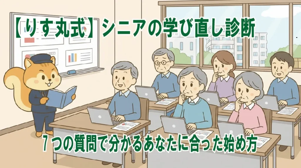 シニアの学び直し診断|7つの質問で分かるあなたに合った始め方【りす丸式】