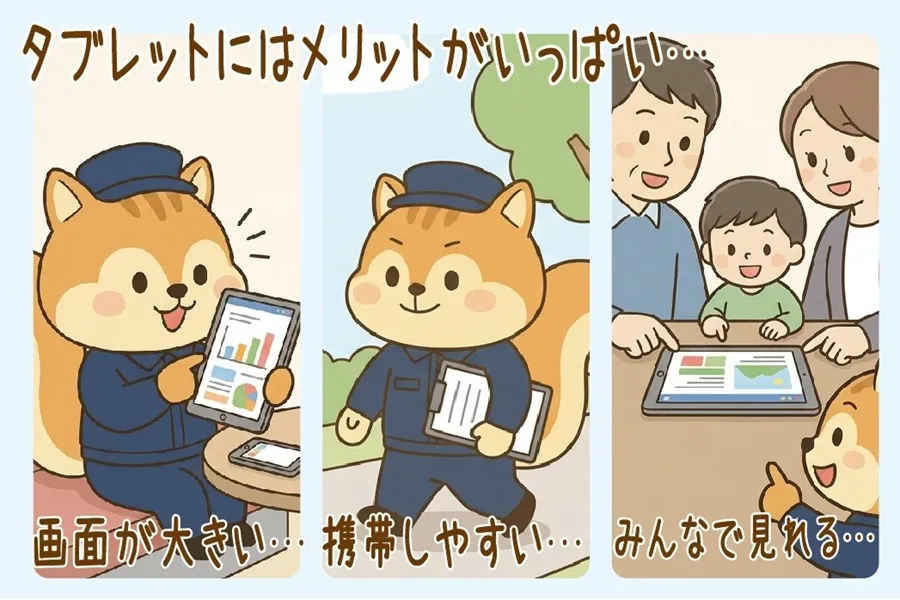 タブレットのメリット3選