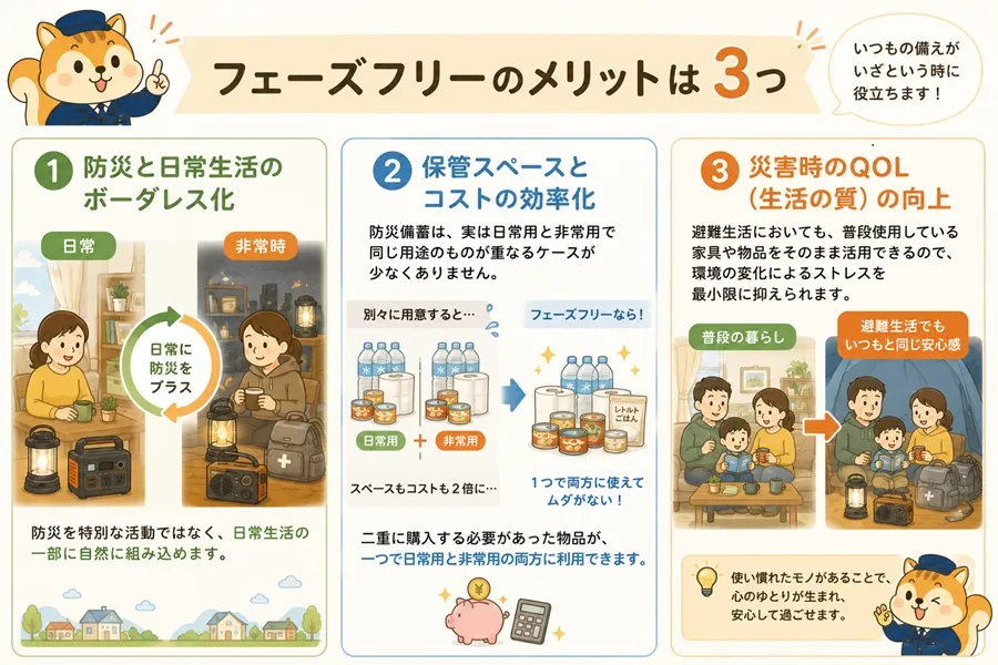 フェーズフリーの3つのメリット