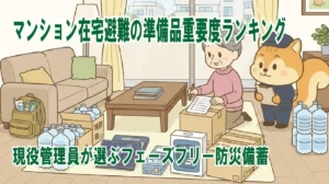 マンション在宅避難の備蓄品重要度ランキング|現役管理員が選ぶフェーズフリー防災備蓄