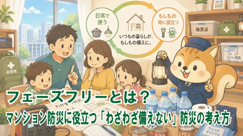 フェーズフリーとは?マンション防災に役立つ「わざわざ備えない」防災の考え方