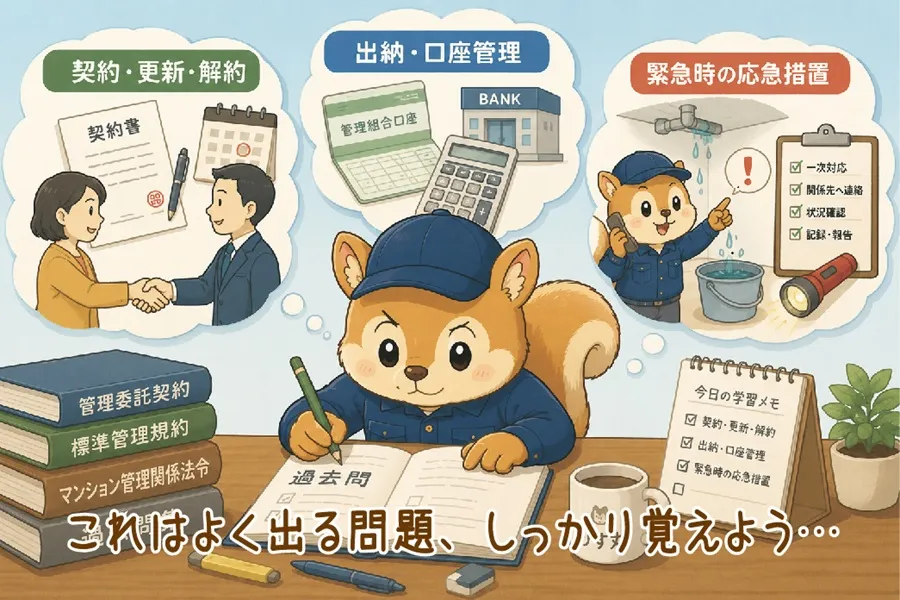 管理業務主任者試験での主な出題傾向と頻出テーマ