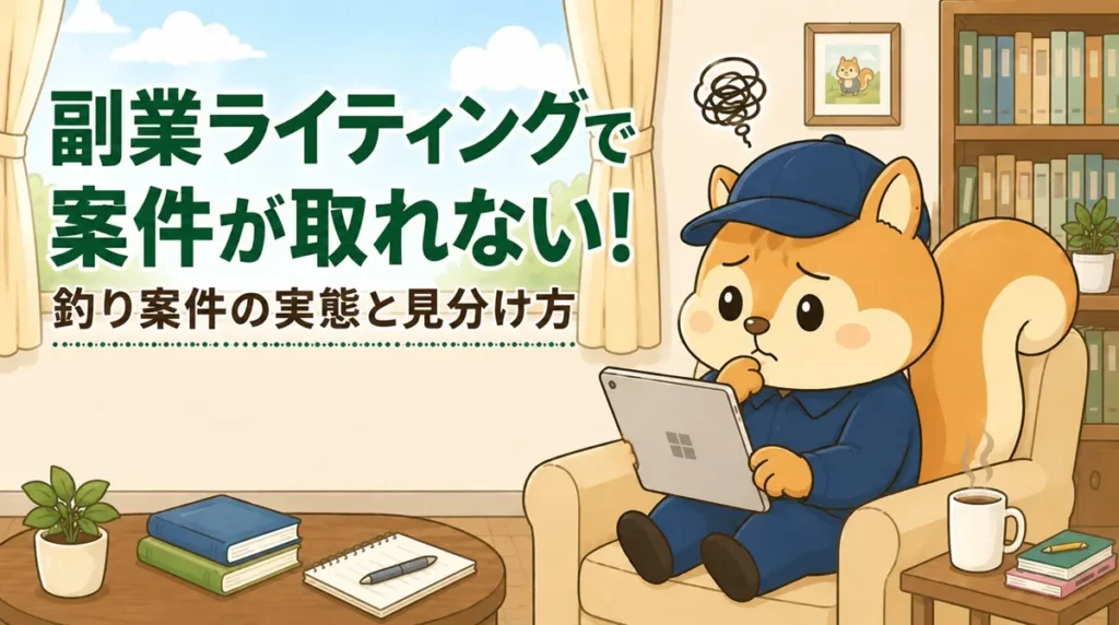 副業ライティングで案件が取れない！クラウドワークスで増加する釣り案件の実態