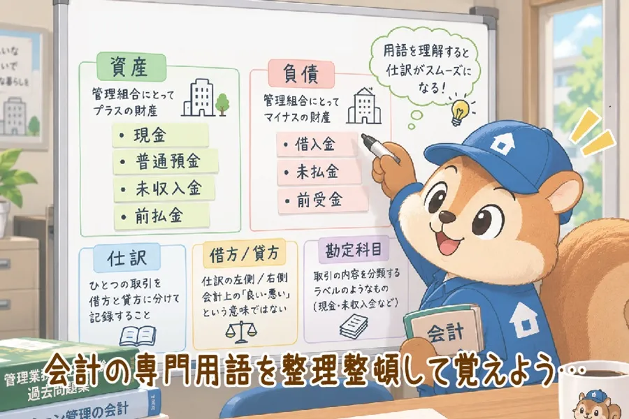 会計の用語を整理しているりす丸